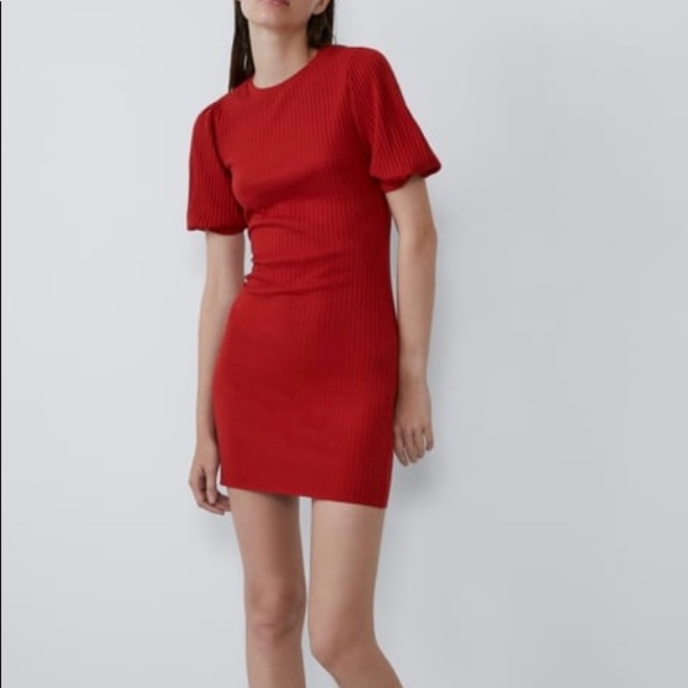 NWT Voluminous Textured Weave Dress